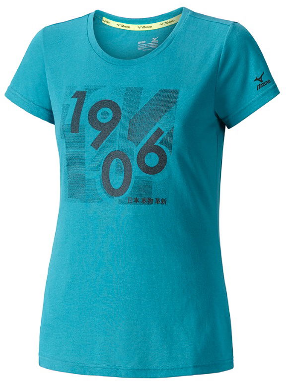 T-paita Mizuno 1906 Print T-shirt Sininen | k2ga7704-32