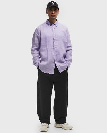 Paita Polo by Ralph Lauren Ralph Lauren Custom Fit Linen Long Sleeve Shirt Violetti | 710966294014, 1