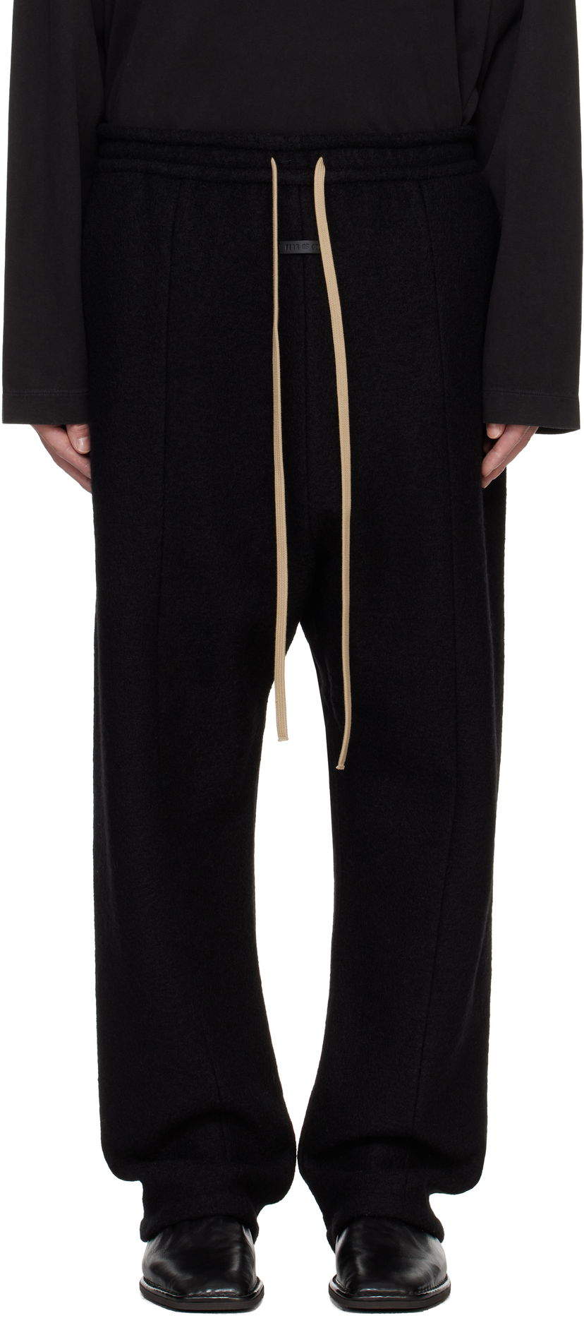 Housut Fear of God Boiled Wool Lounge Pants Musta | FG24FW40-619BOW