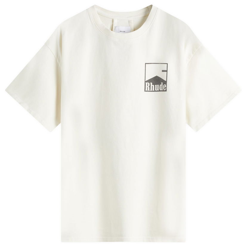 T-paita Rhude Rhude Chevron T-Shirt, Size Large Valkoinen | RHPS25TT020120241