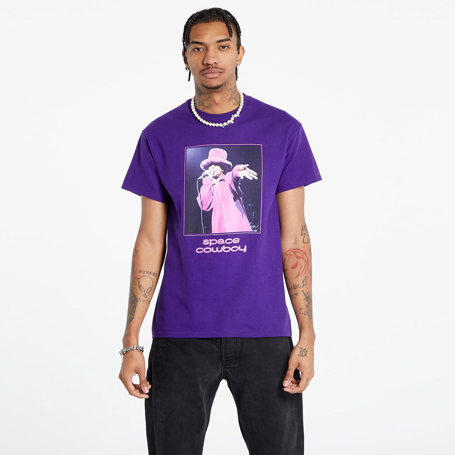 T-paita Pleasures Jamiroquai Space Cowboy T-Shirt Violetti | P23W058 PURPLE, 0