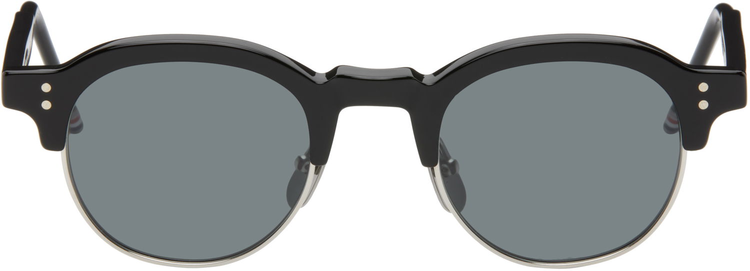 Aurinkolasit Thom Browne Acetate & Titanium Oval Sunglasses Musta | UES920A-G0003, 0