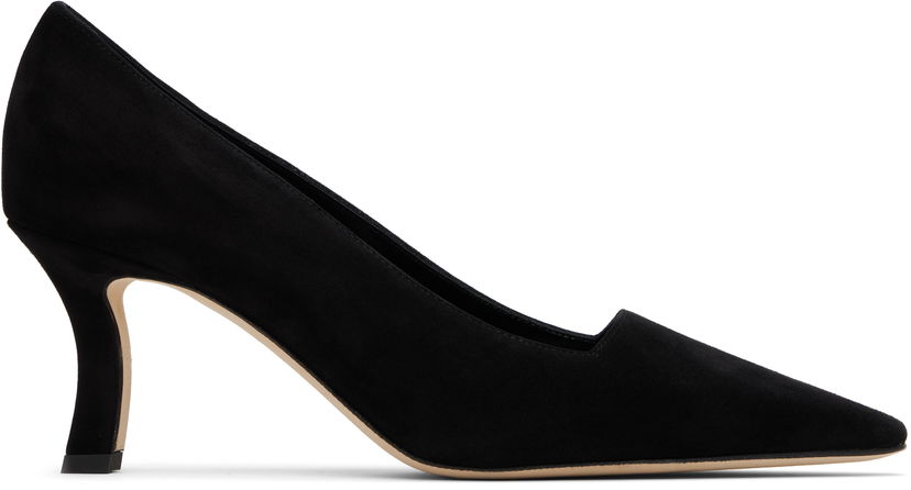 Kengänhoito Manolo Blahnik Manolo Blahnik Moiralo Suede Heels Musta | 225-1811