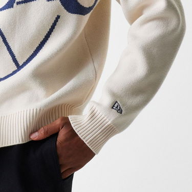 Villapaita New Era New Era NBA LA Lakers Oversized Knit Sweater Beige | 60684350, 5
