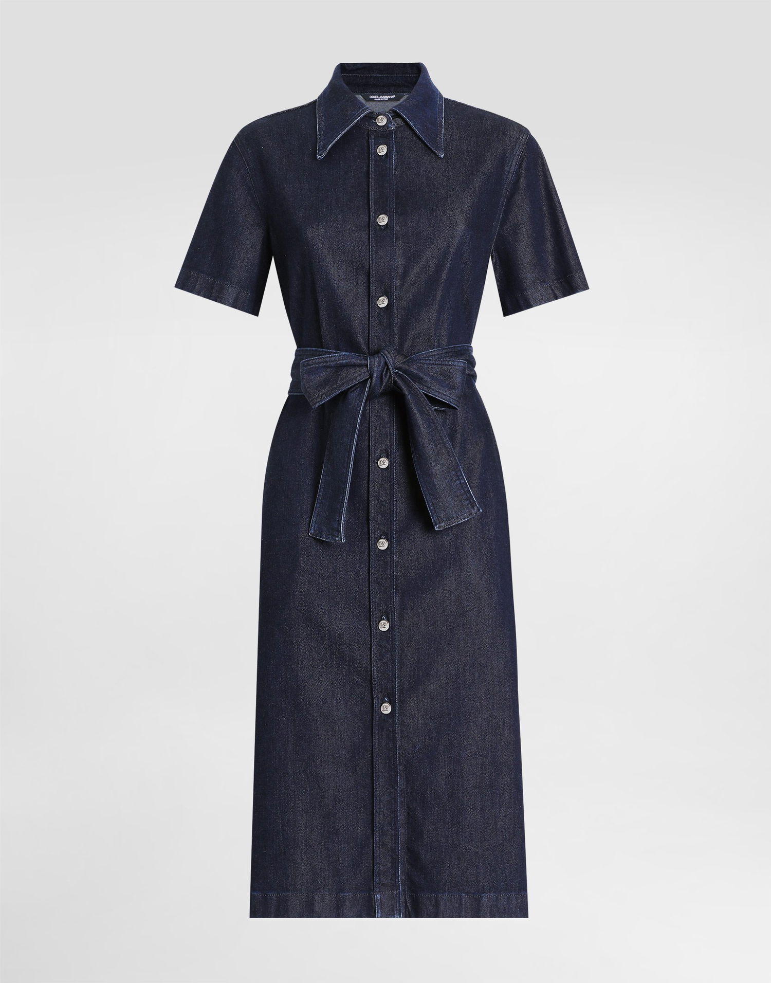 Mekko Dolce & Gabbana Dolce & Gabbana Silk Denim Shirt Dress Sininen | F6TMBDG8MR3S9001, 0