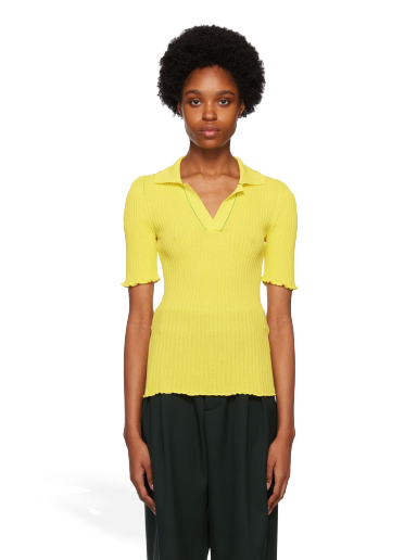 Poolopaita Bottega Veneta Cotton Polo Tee Keltainen | 672044 V26U0