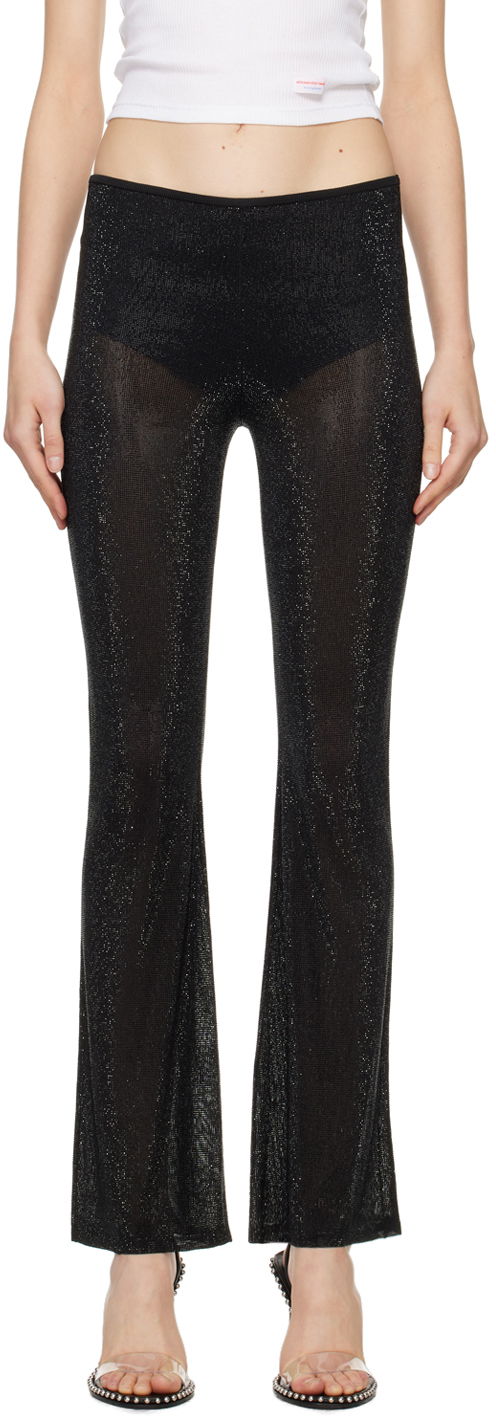 Housut Alexander Wang Boot-Leg Trousers Musta | 1KC1244032