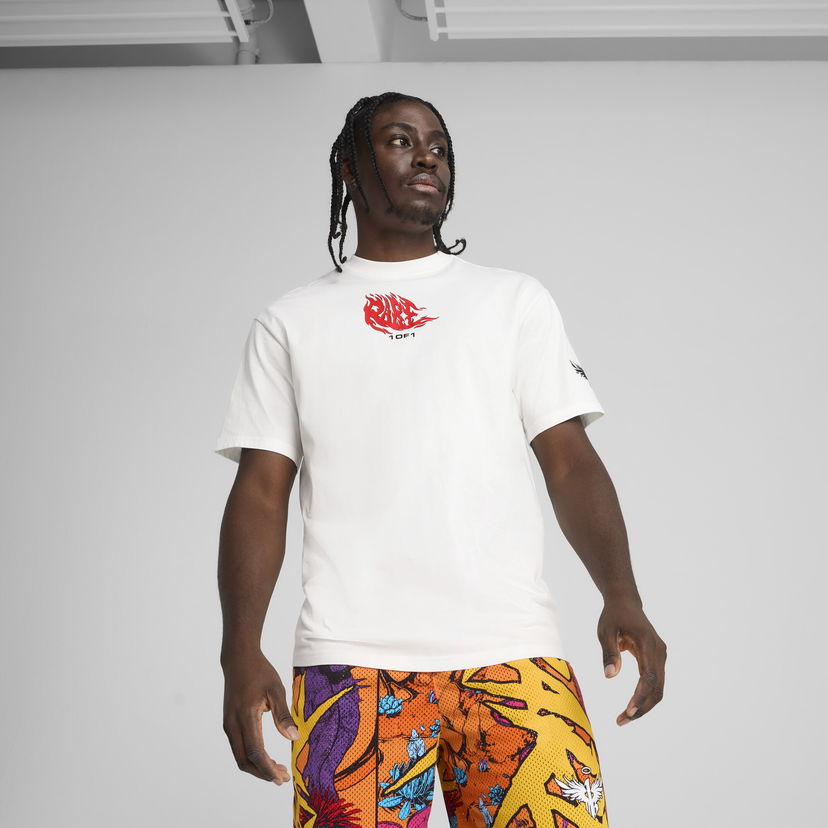 T-paita Puma Melo Phoenix Basketball T-Shirt Valkoinen | 630688_01