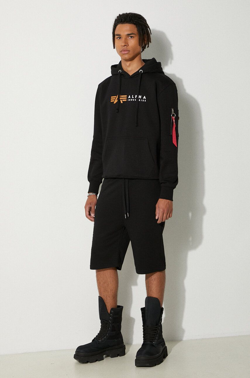 Shortsit Alpha Industries Basic Shorts Musta | 116364FP.530, 1