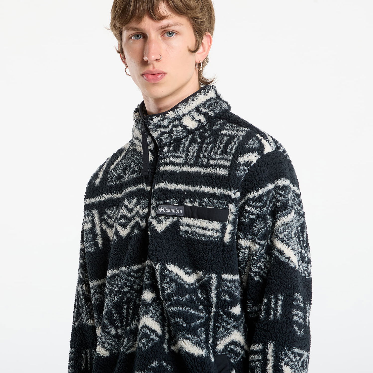 Huppari Columbia Columbia Rugged Ridge™ High Pile Half Zip Deschutes Days Fleece Sweatshirt Musta | 2135471010, 1