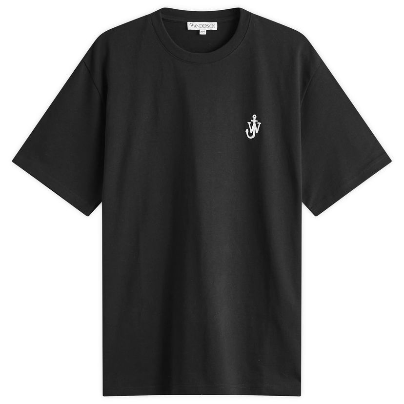 T-paita JW Anderson Anchor Embroidery Jersey T-Shirt Musta | JT0257-PG1510-999