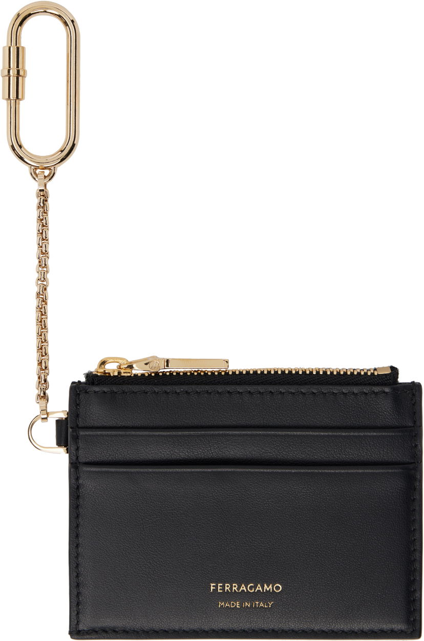 Avaimenperät FERRAGAMO Ferragamo Keychain Card Holder Musta | 779949