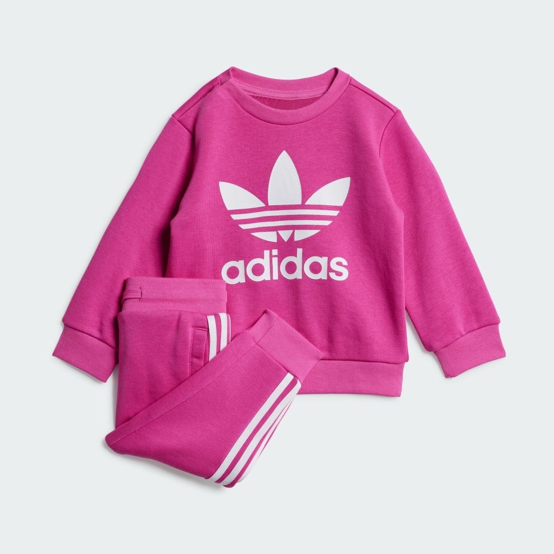 Verryttelypuku adidas Performance Crew Set Vaaleanpunainen | IX5149, 0
