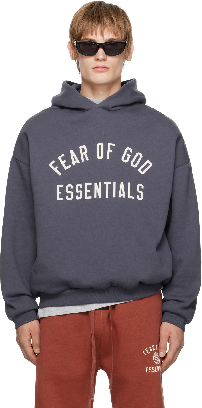 Huppari Fear of God Fear of God ESSENTIALS Fleece Hoodie Harmaa | 192HO246254F