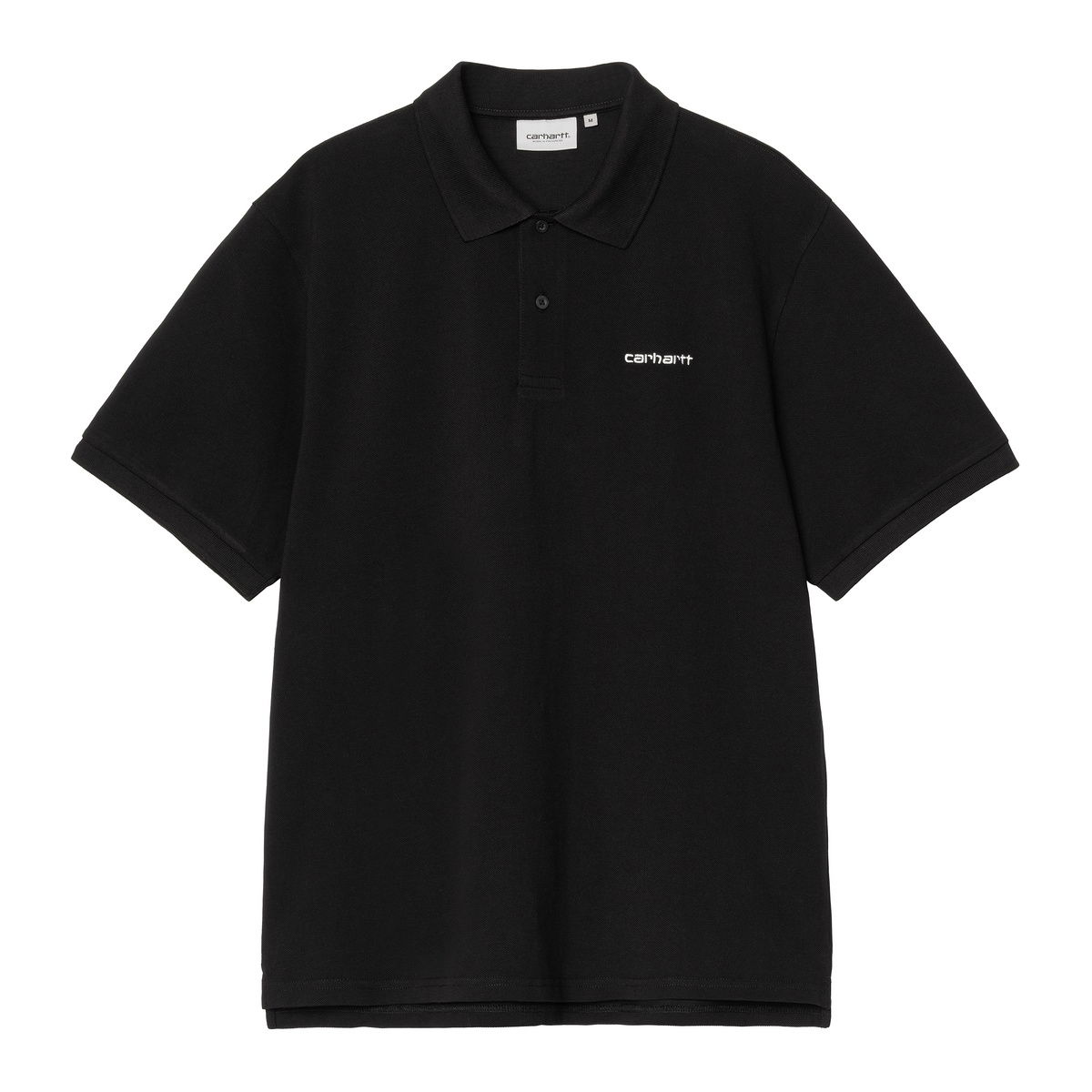 Poolopaita Carhartt WIP Short Sleeve Script Polo Musta | I035231_9, 0