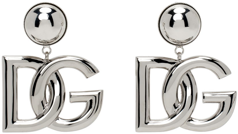 Korvakorut Dolce & Gabbana Silver 'DG' Earrings Metallinen | WEN6P2 W1111