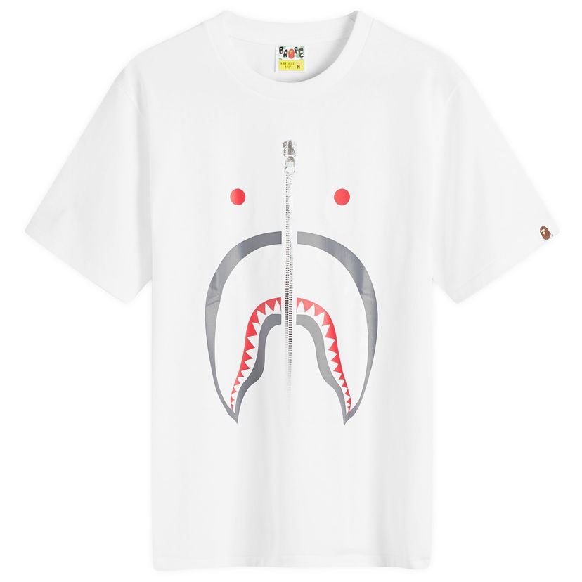 T-paita BAPE A Bathing Ape Women's Shark T-Shirt in White, Size Medium | END. Clothing Valkoinen | 001TEK302003L-WHT