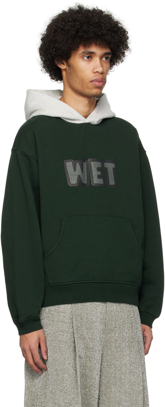 Huppari ERL ERL 'Wet' Print Hoodie Vihreä | ERL08T033, 1