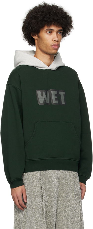 Huppari ERL ERL 'Wet' Print Hoodie Vihreä | ERL08T033, 1
