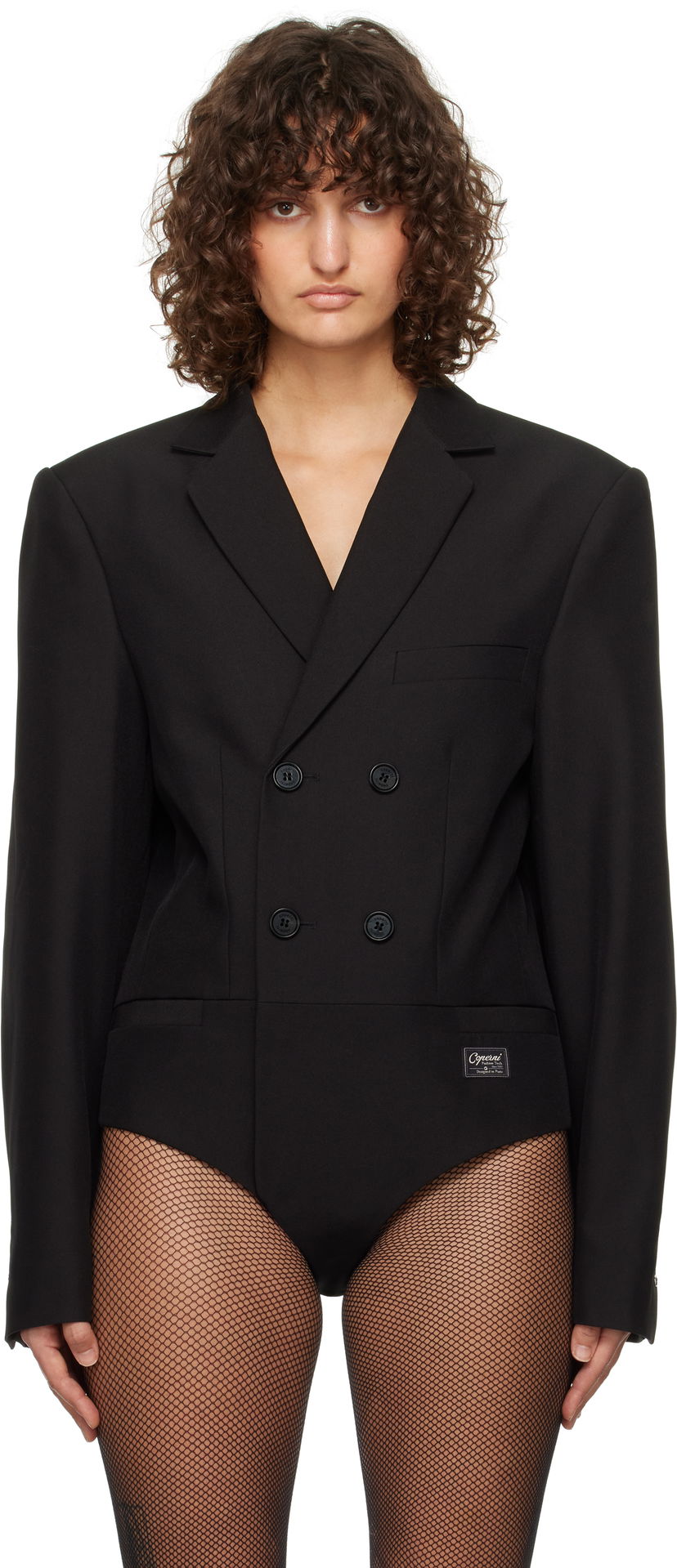 Body Coperni Coperni Tailored Bodysuit Musta | COPV63F3004