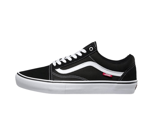 Skateboarding Vans Old Skool Pro Black White Musta | VN000ZD4Y28