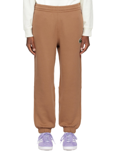 Verryttelyhousut Lacoste Embroidered Lounge Ruskea | XH0075