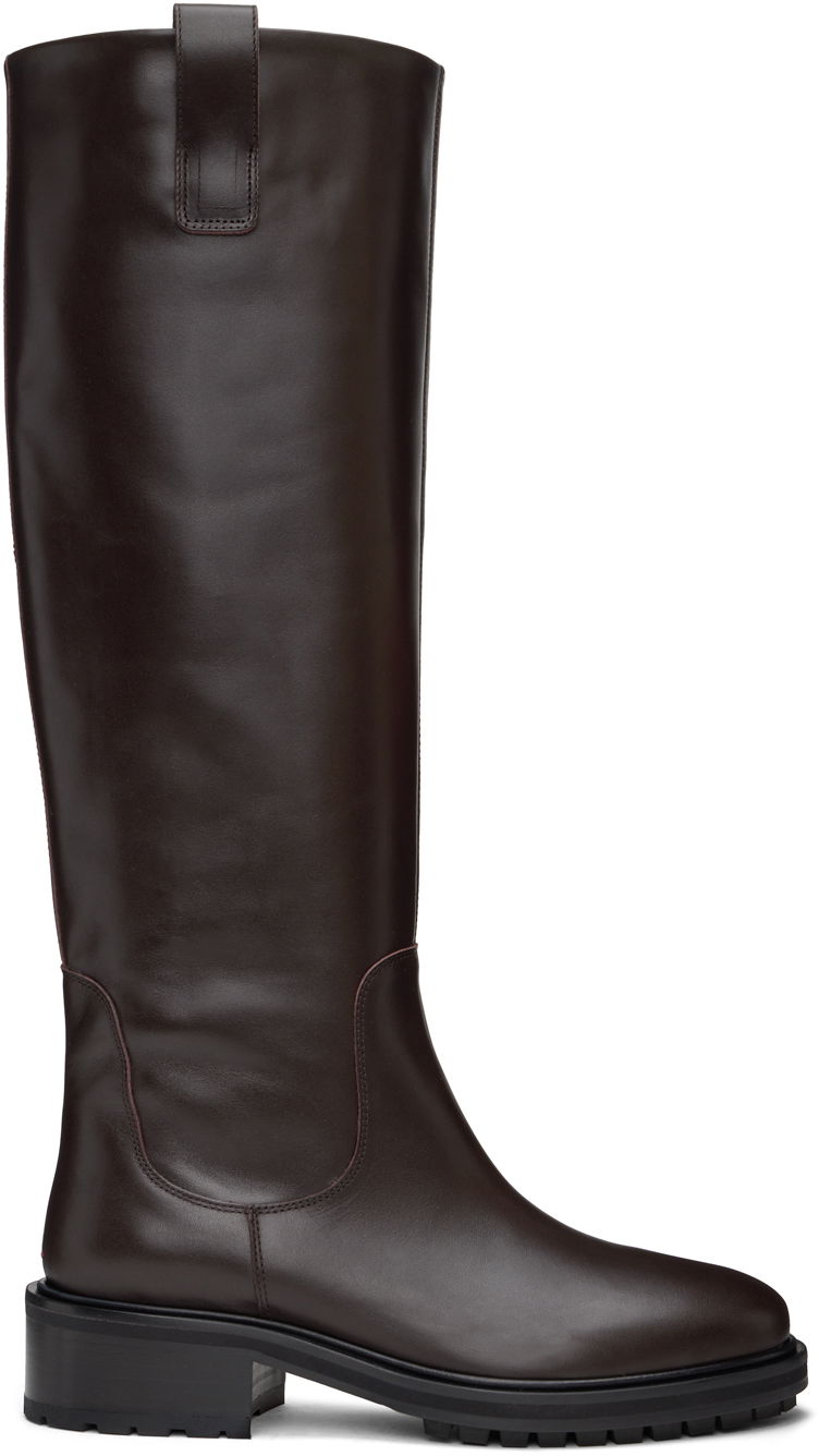 Vaatteet Aeyde Aeyde Henry Tall Boots Ruskea | A11-KB-LAID45CH-222-953-001
