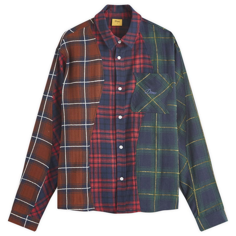 Paita Dime Triple Plaid Shirt Monivärinen | DIMEHO249MUL