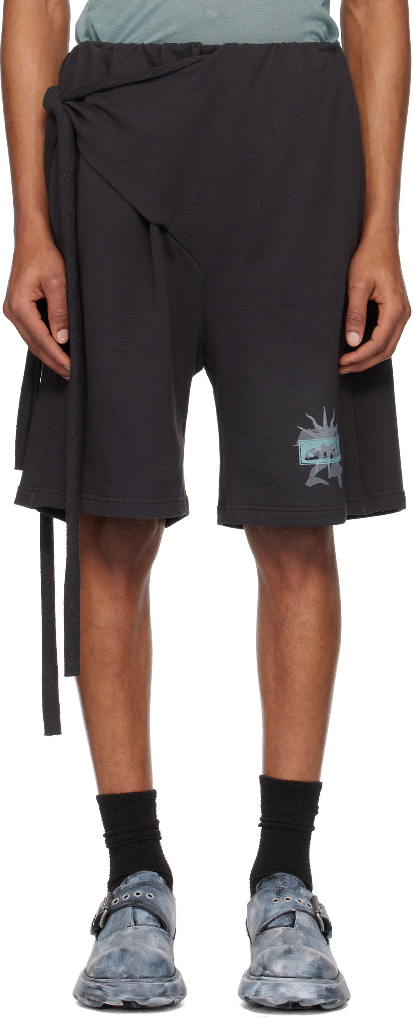 Shortsit Ottolinger Ottolinger Wrap Track Shorts Musta | 115-200915-01