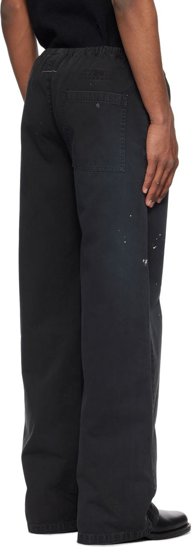 Verryttelyhousut Maison Margiela MM6 Maison Margiela Cotton Paint Splatter Trousers Musta | SH2KA0030 M35435, 2