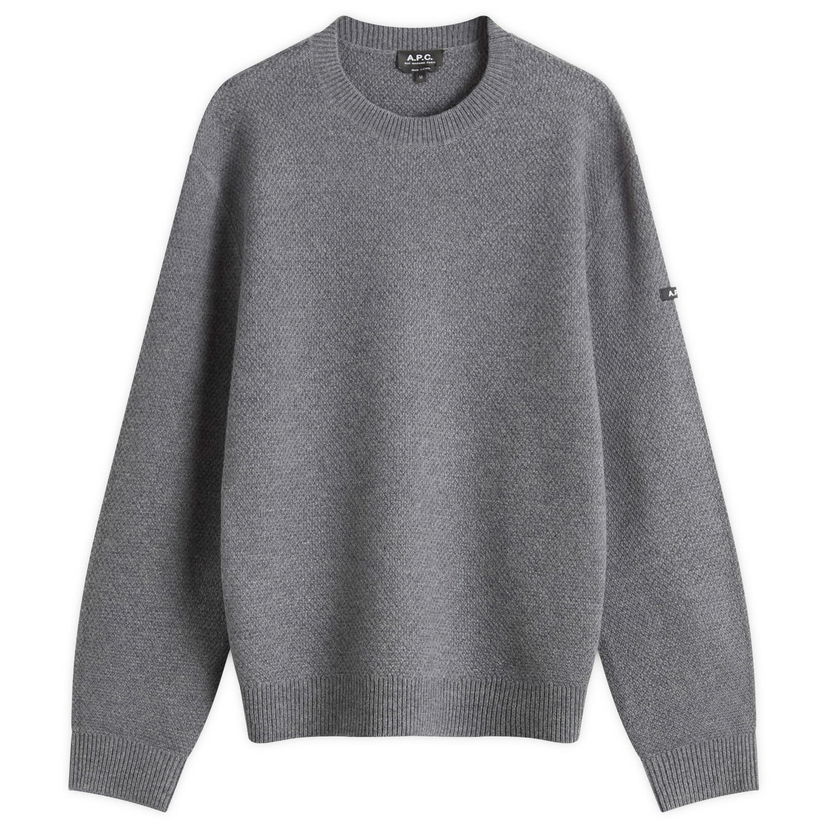 Villapaita A.P.C. A.P.C. Thomas Waffle Knit Jumper Harmaa | WVBCZ-H23434-PLC
