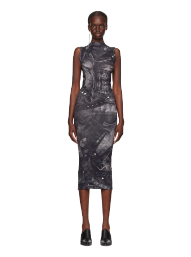Mekko Acne Studios Trompe L'œil Midi Harmaa | A20615-