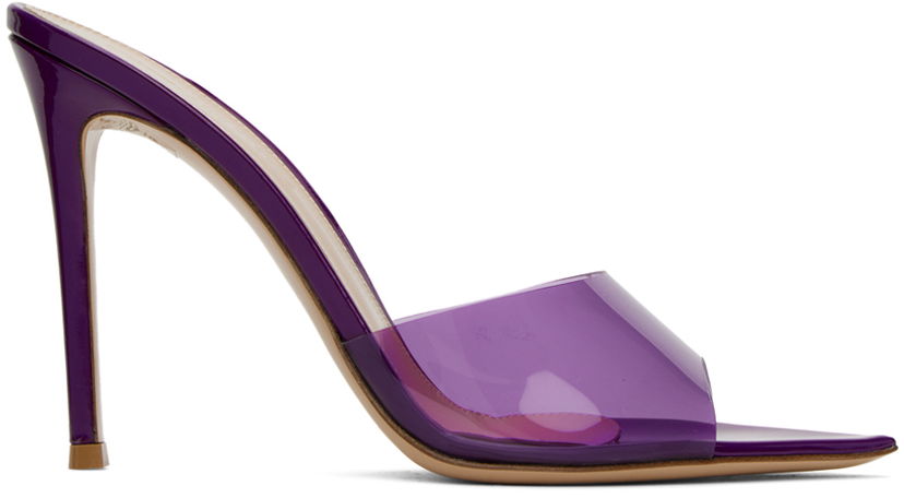 Tennarit ja kengät Gianvito Rossi Elle 105 Transparent Strap Heels Violetti | G11900.15RIC.GSV