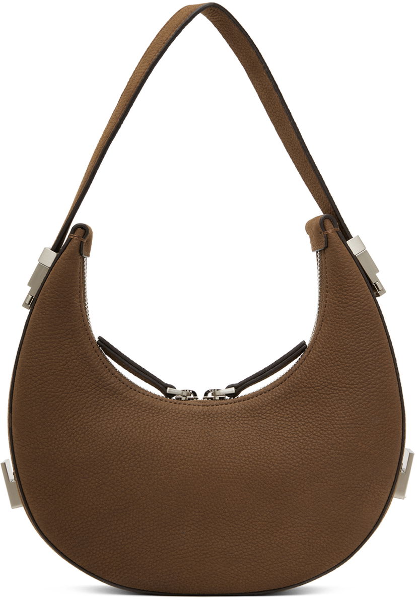 Käsilaukku OSOI Mini Pebble Leather Shoulder Bag Ruskea | 24FWB030101048