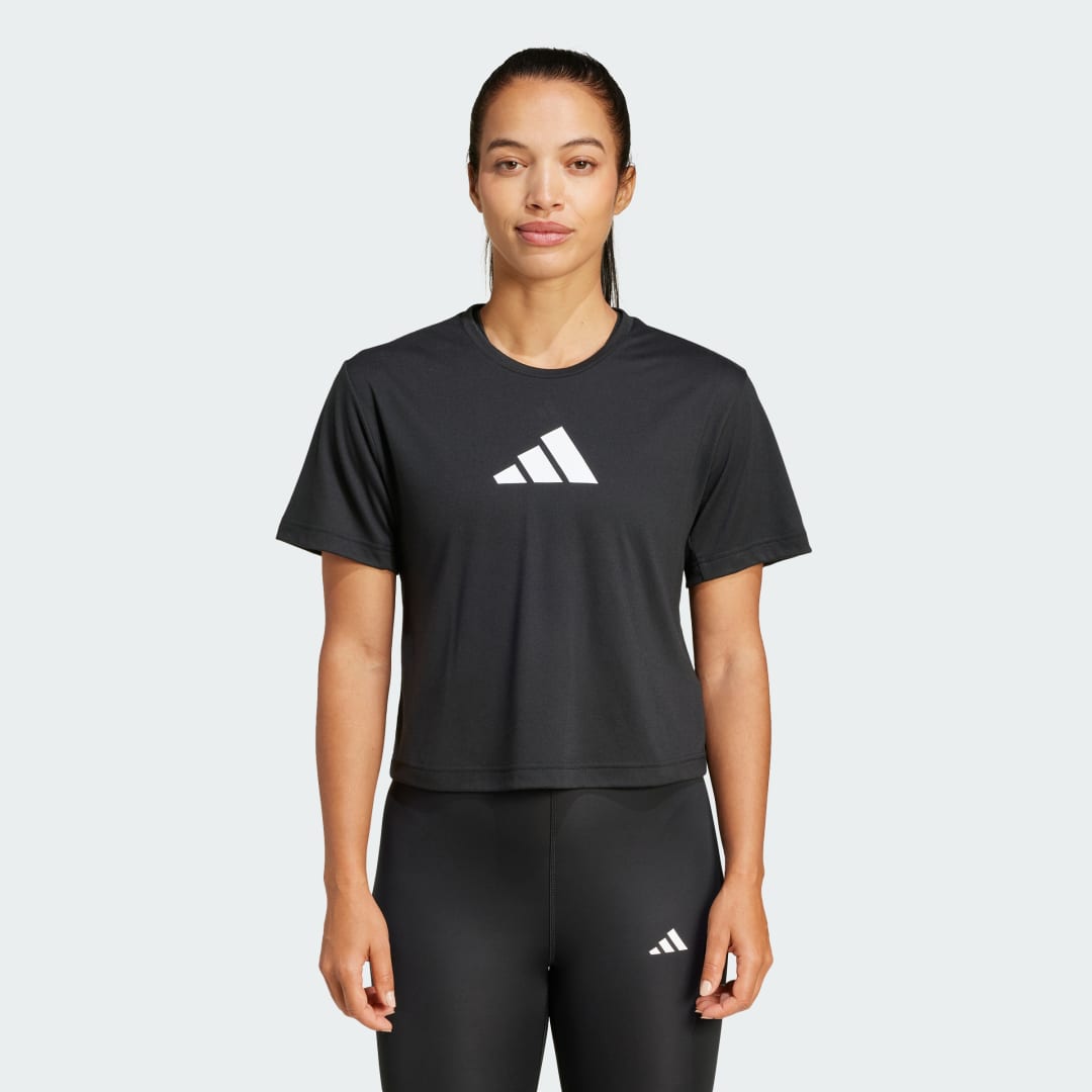 T-paita adidas Performance Train Essentials Big Logo Performance Musta | JG8614, 0