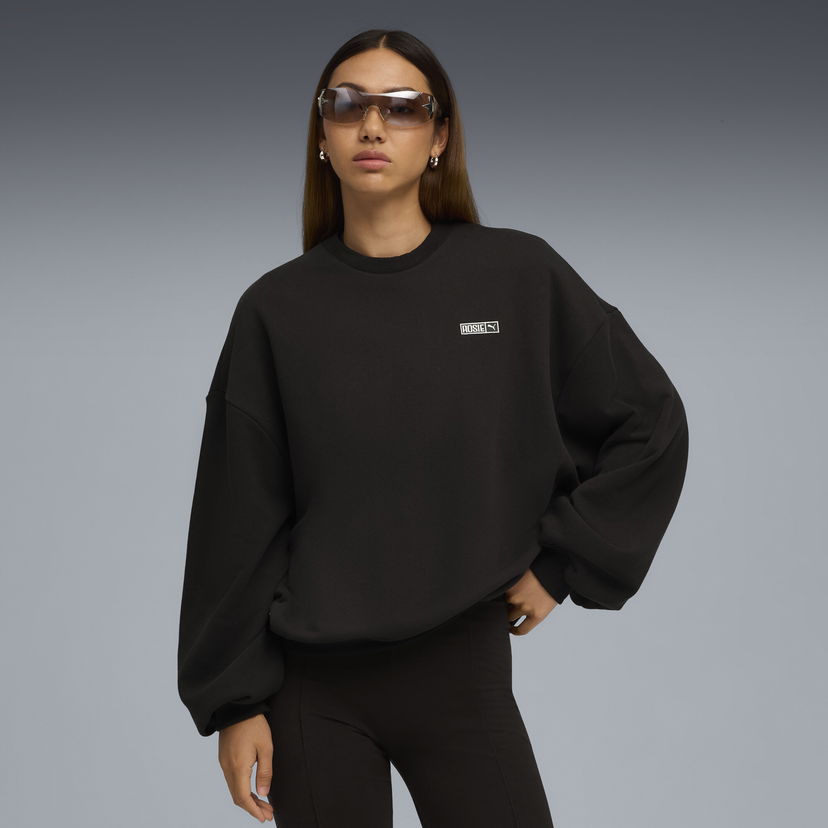 Huppari Puma PUMA x ROSÉ Oversized Sweatshirt Musta | 633803_01