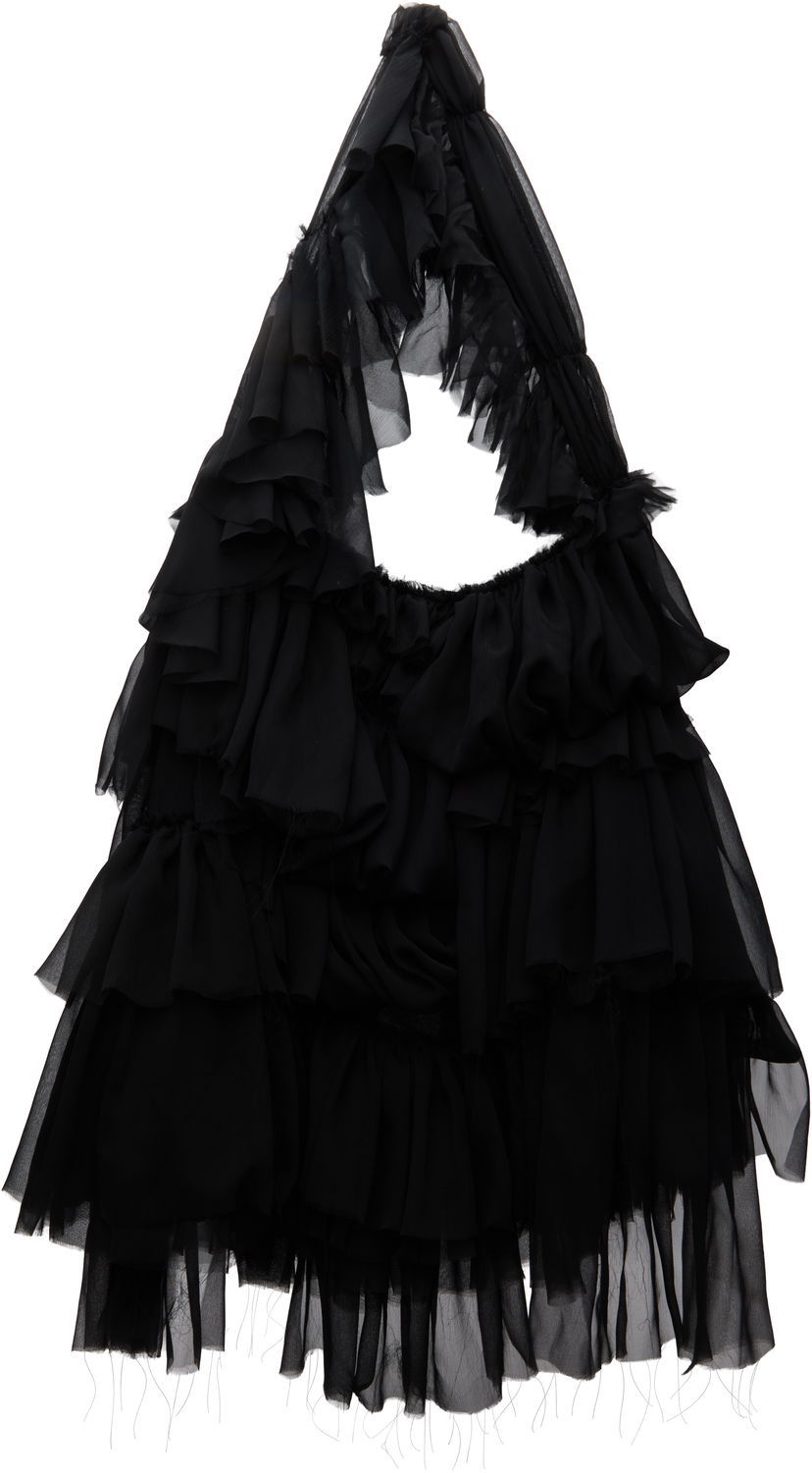 Olkalaukku Collina Strada Collina Strada Cloud Ruffle Shoulder Bag Musta | XX9025