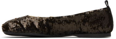 Vaatteet JW Anderson JW Anderson All-Over Sequin Ballerina Flats Ruskea | BL0034-FA0424, 2