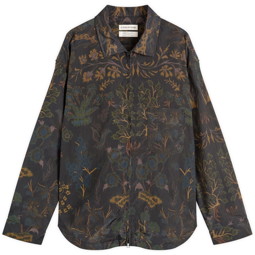 Paita A Kind of Guise A Kind of Guise Alvaro Atelier Shirt, Flower Carpet Print Ruskea | 155-14401-684