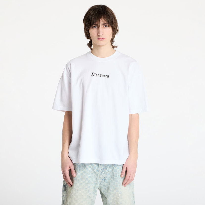 T-paita Pleasures PLEASURES Burn Again T-Shirt Valkoinen | P25SP056 WHITE