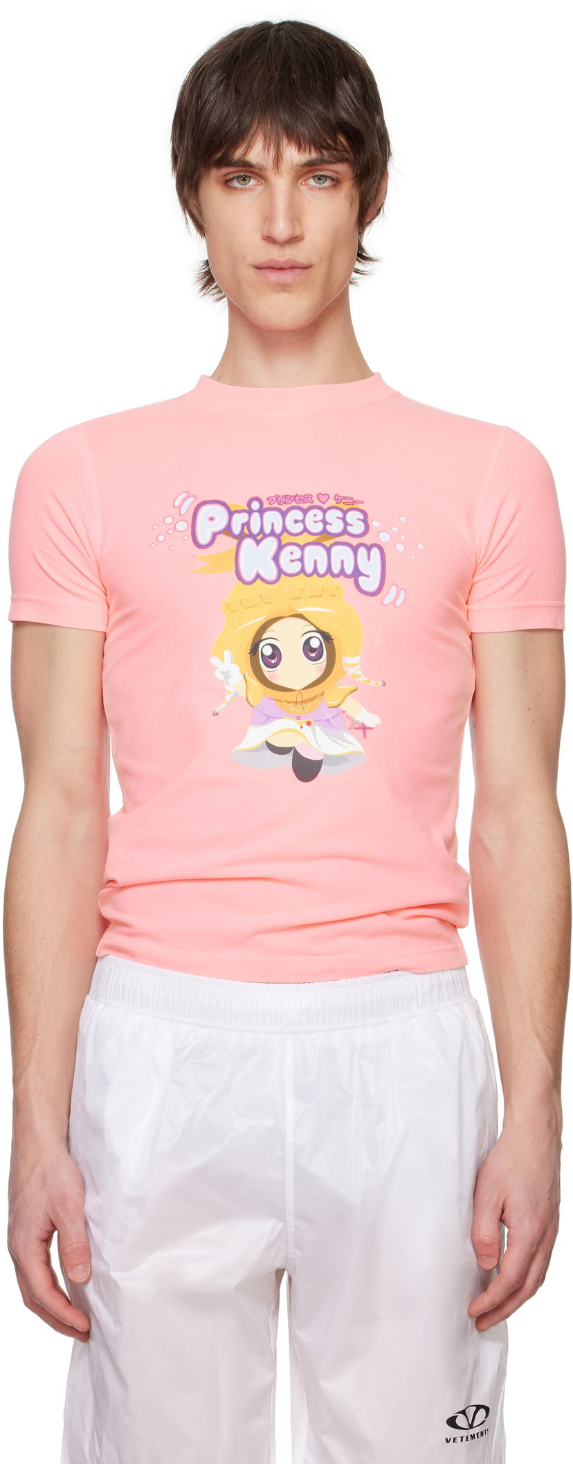 T-paita VETEMENTS VETEMENTS 'Princess Kenny' Fitted T-Shirt Vaaleanpunainen | MA66TR610H