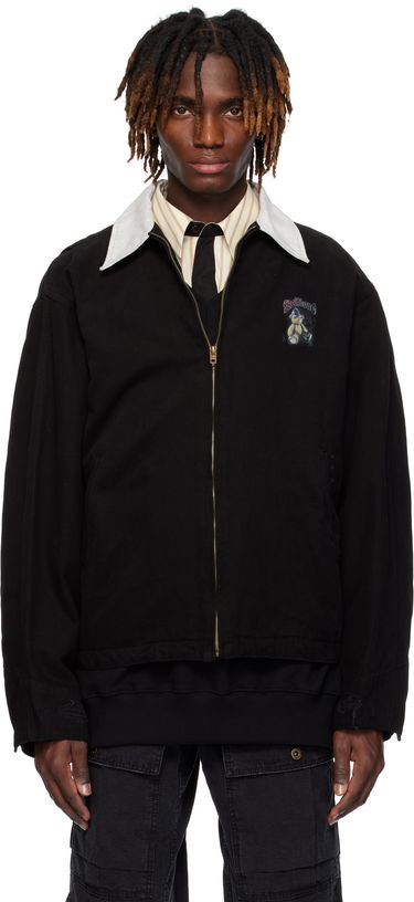 Takki We11done We11done Punk Teddy Work Jacket Musta | WD-JK0-25-040-U-BK, 0