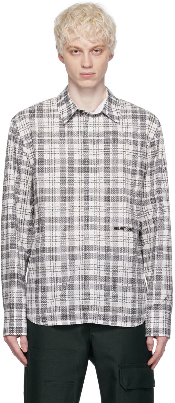 Paita Helmut Lang Helmut Lang Plaid Shirt Valkoinen | N06HM515