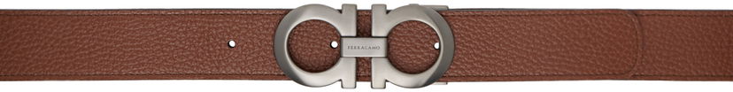 Vyöt FERRAGAMO Reversible Leather Belt Ruskea | 759044