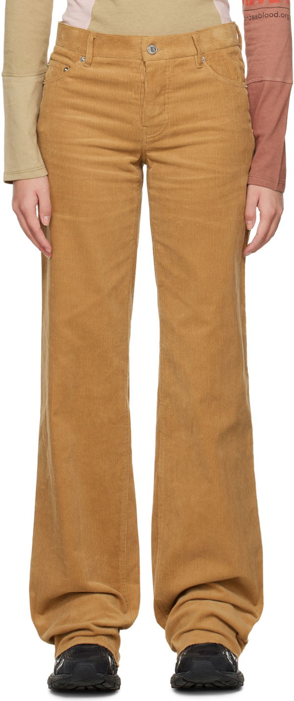 Housut We11done We11done Wide Corduroy Trousers Ruskea | WD-PT3-22-287-W-CM