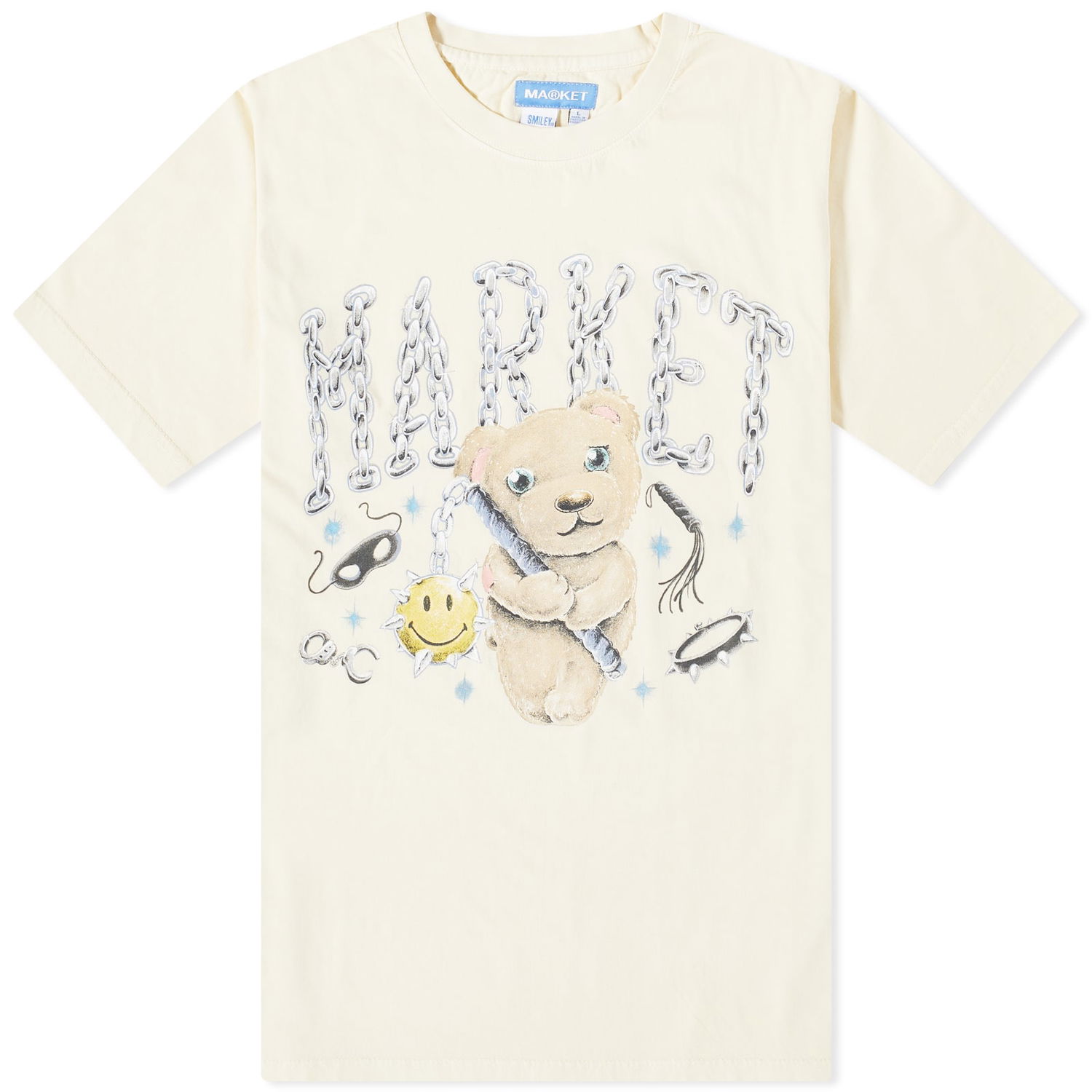 T-paita MARKET Soft Core Bear T-Shirt Beige | 399001570-NTR, 0