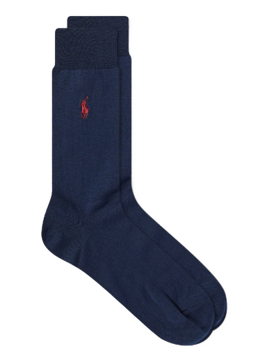 Sukat Polo by Ralph Lauren Mercerized Socks - 3 Pack Tummansininen | 449653635004