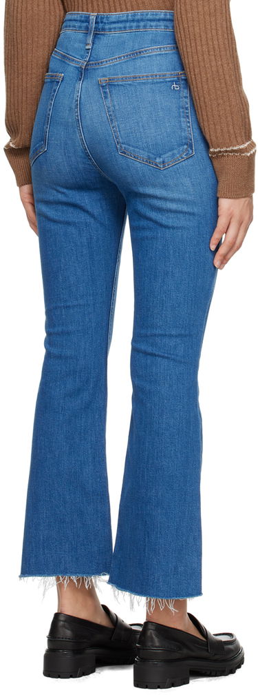Jeans rag & bone Casey High-Rise Frayed Flare Jeans Sininen | WDD23F2917C2C1, 2