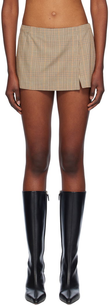 Hame Miaou Miaou Micro Check Miniskirt Ruskea | 4012BCWBRC, 0