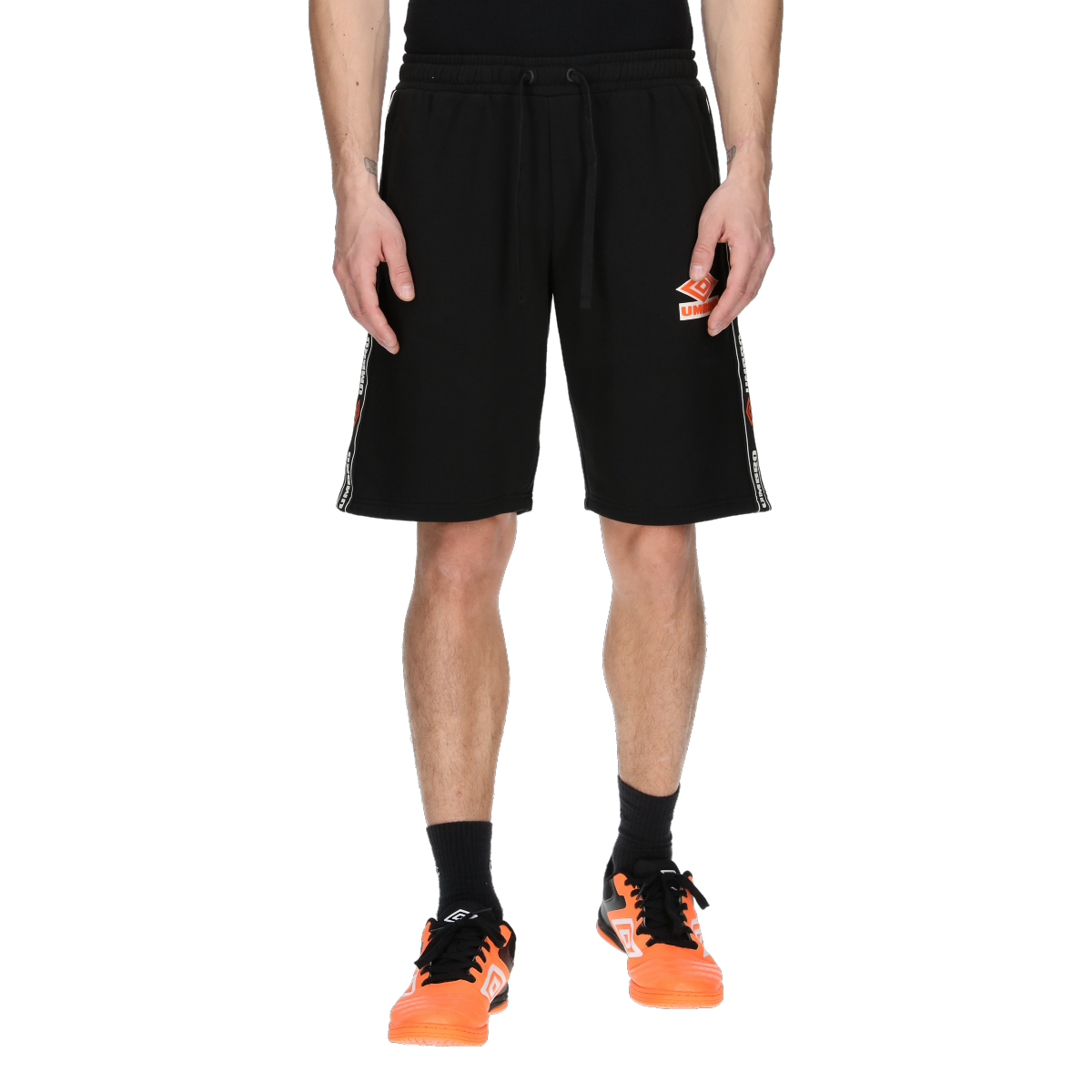 Shortsit Umbro Retro Shorts with Side Logo Tape Musta | UMA241M201-01, 0